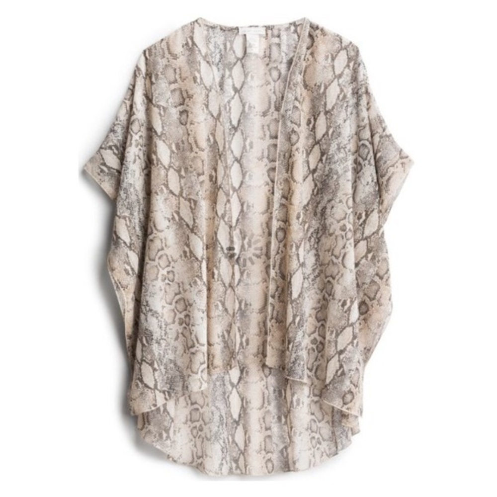 Emory Park Caley Snakeskin Sheer Kimono